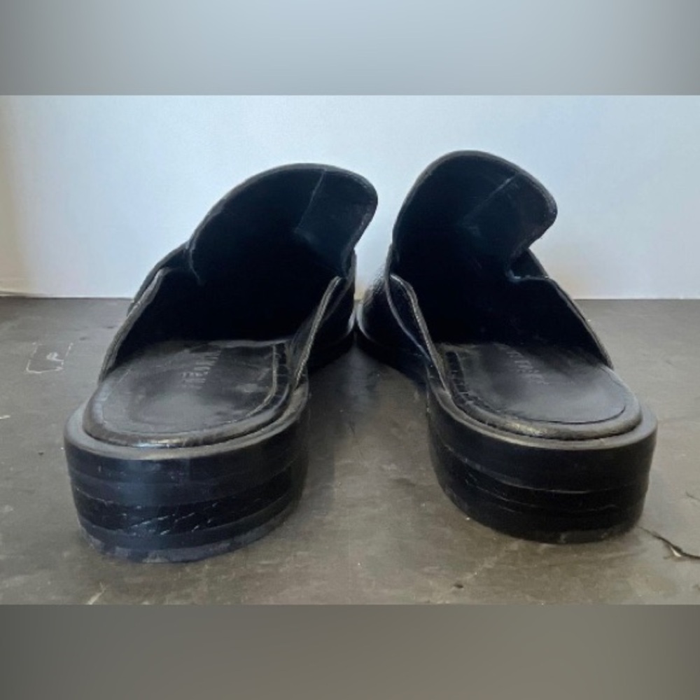 Freda Salvador Black croc leather mules - Picture 3 of 6